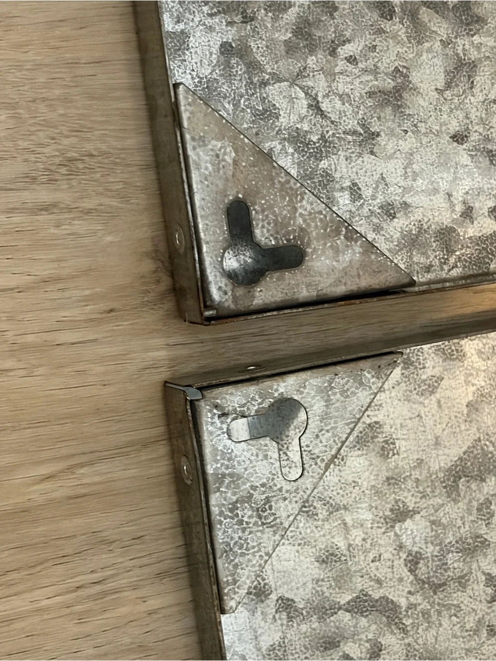 Set of Two Pottery Barn Galvanized Magnetic Wipe Boards